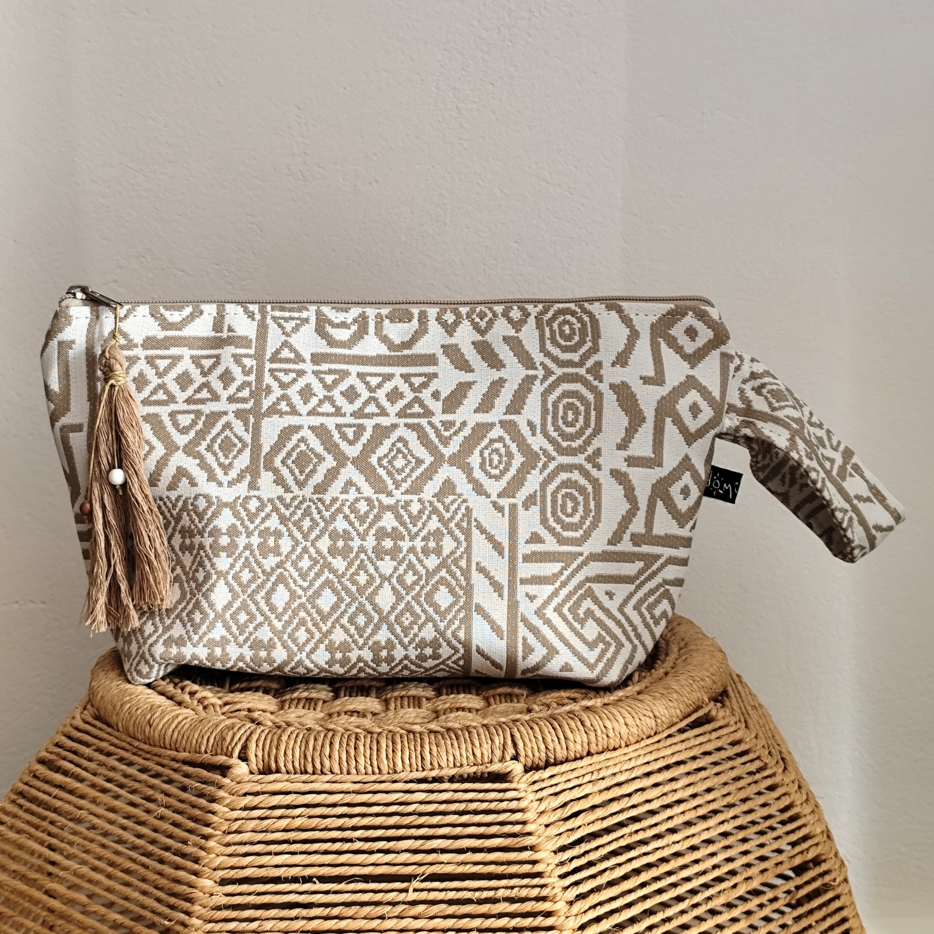 Aegean Vibes Beige – Large Handbag